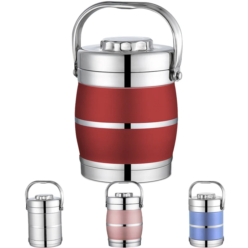 Vacuum Stainless Steel Lunch Box Double Layer Food Container Storage Lunchbox Red Silver School Student Kiks Bento Box Portable
Vacuum Stainless Steel Lunch Box Double Layer Food Container Storage Lunchbox Red Silver School Student Kiks Bento Box Portable