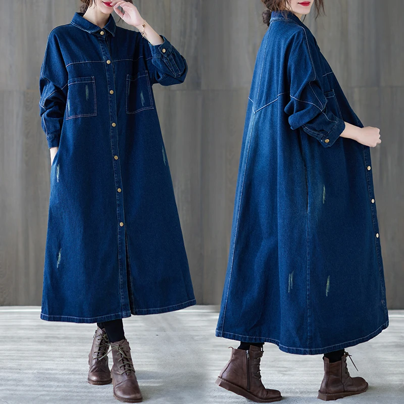 DIMANAF Plus Size Women Coats Winter Ripped Denim Jacket Windbreaker Long Coats Blue Dress Design Warm Big Size Female Outerwear
DIMANAF Plus Size Women Coats Winter Ripped Denim Jacket Windbreaker Long Coats Blue Dress Design Warm Big Size Female Outerwear