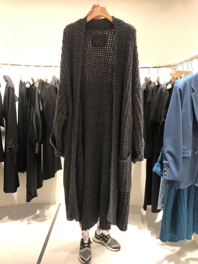 Loose Casual Long Knitted Cardigan Blouse Mujer Retro Loose Sweater Jacket Solid Color Oversized Pullover Korean Fashion Clothes
Loose Casual Long Knitted Cardigan Blouse Mujer Retro Loose Sweater Jacket Solid Color Oversized Pullover Korean Fashion Clothes
