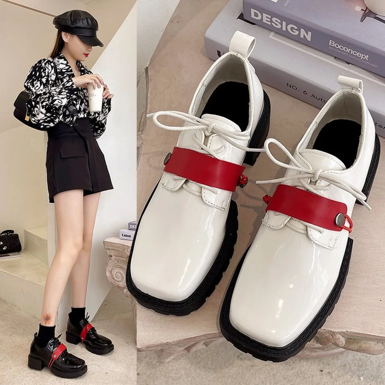 Ladies high heels retro British style small leather shoes autumn casual all-match shallow mouth student shoes zapatos mujer
Ladies high heels retro British style small leather shoes autumn casual all-match shallow mouth student shoes zapatos mujer