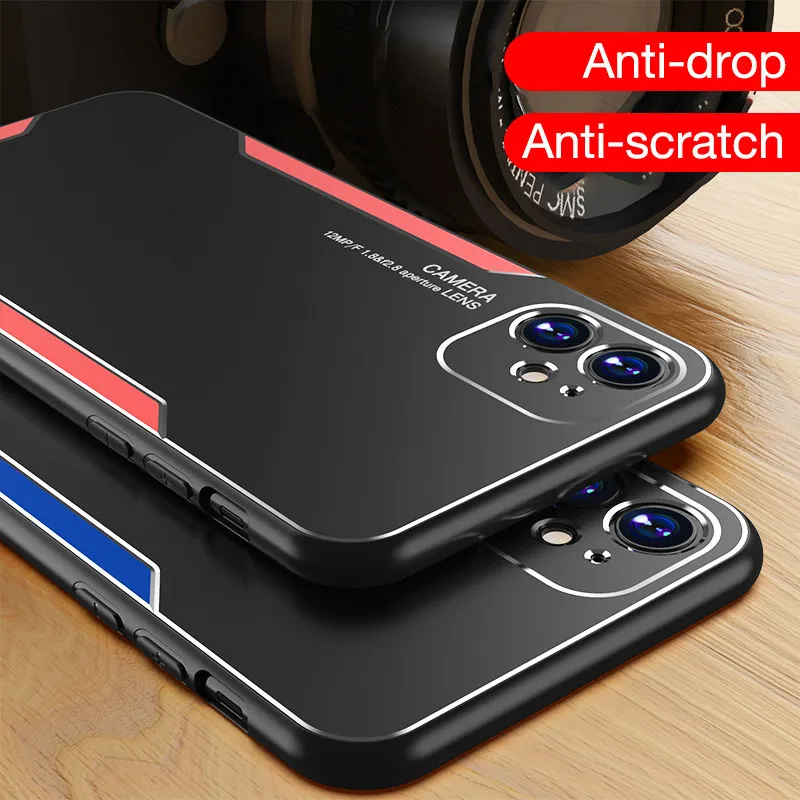 Luxury Metal Frosted Phone Case For iPhone 12 Mini 11 12 Pro XS Max X XR SE 2020 6 6S 7 8 Plus Shockproof Back Shell Case Cover
Luxury Metal Frosted Phone Case For iPhone 12 Mini 11 12 Pro XS Max X XR SE 2020 6 6S 7 8 Plus Shockproof Back Shell Case Cover