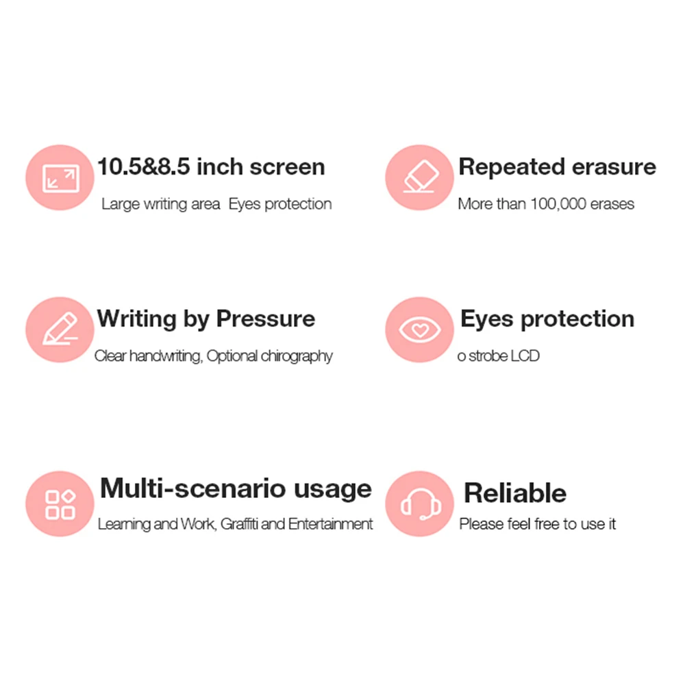 8.5/10.5 Inch LCD Writing Tablet Lightweight Portable Handwriting Paper Drawing Tablet for Kids Adults Home School Office
8.5/10.5 Inch LCD Writing Tablet Lightweight Portable Handwriting Paper Drawing Tablet for Kids Adults Home School Office