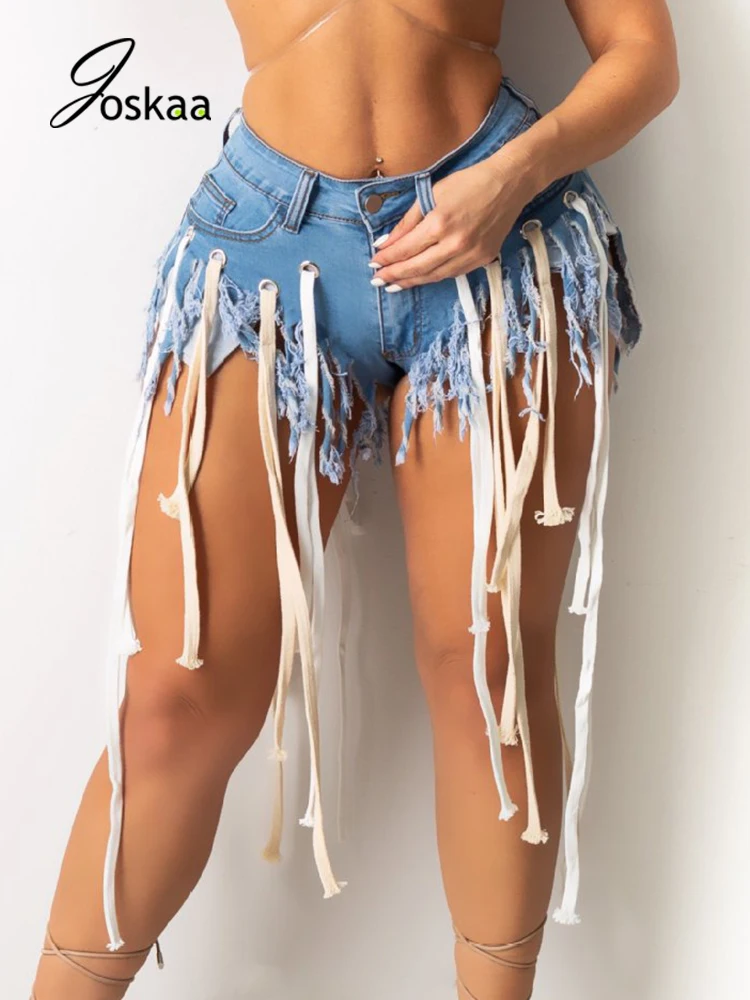 Joskaa Tassel Line Up Denim Jean Shorts High Wiast Club Summer Casual Cotton Strench Women Short Pants Plus Size Clothes 2021
Joskaa Tassel Line Up Denim Jean Shorts High Wiast Club Summer Casual Cotton Strench Women Short Pants Plus Size Clothes 2021