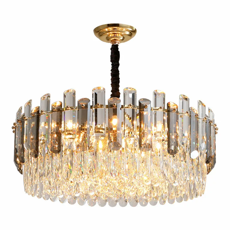 Modern Luxury Living Room Round K9 Led Pendant Lamp Led Hanging Lamp Dinng Room Line Lustre Gray & Clear Crystal Suspend Lamp
Modern Luxury Living Room Round K9 Led Pendant Lamp Led Hanging Lamp Dinng Room Line Lustre Gray & Clear Crystal Suspend Lamp