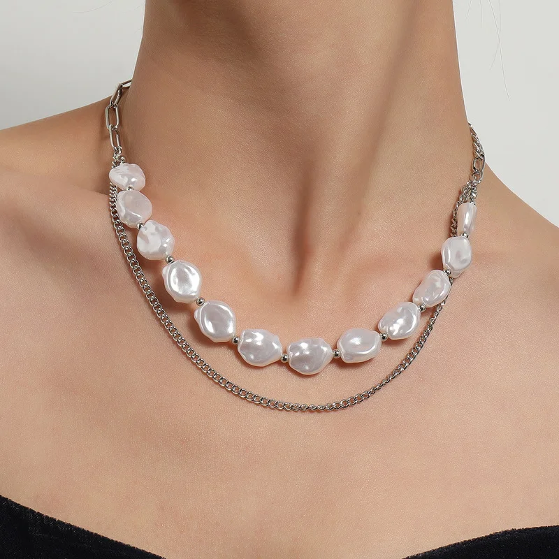 Vintage Boho Multilayer Pearl Choker Pendant Chain Necklace for Women Hip Hop Silver Color Collar Party Fashion Jewelry Gift
Vintage Boho Multilayer Pearl Choker Pendant Chain Necklace for Women Hip Hop Silver Color Collar Party Fashion Jewelry Gift