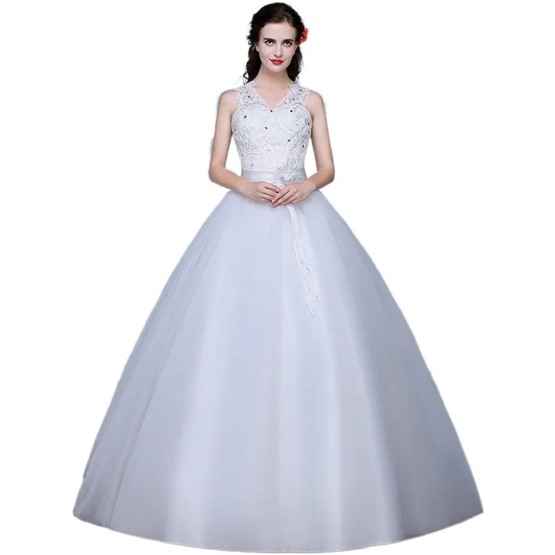Wholesale New Wedding Dress Shoulder Korean Bride Lace Simple Floor-Length Slim-Fit Photo Studio Photo One-Piece Wedding Dress
Wholesale New Wedding Dress Shoulder Korean Bride Lace Simple Floor-Length Slim-Fit Photo Studio Photo One-Piece Wedding Dress