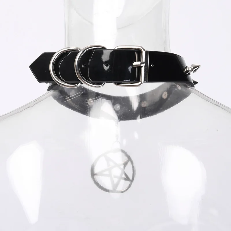 Punk Style Women Star Shape Pendant Rivet Choker Necklace Harajuku Female Buckle With Adjustable Accessories Jewelry Chocker
Punk Style Women Star Shape Pendant Rivet Choker Necklace Harajuku Female Buckle With Adjustable Accessories Jewelry Chocker