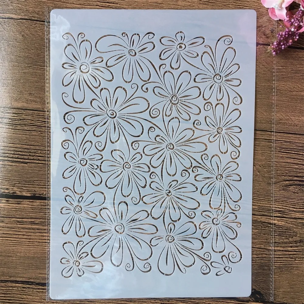 A4 29*21cm Transparent Flowers Texture DIY Layering Stencils Painting Scrapbook Coloring Embossing Album Decorative Template
A4 29*21cm Transparent Flowers Texture DIY Layering Stencils Painting Scrapbook Coloring Embossing Album Decorative Template