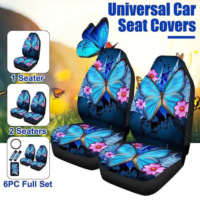 Car Seat Cover Universal Car Seat Protector Front seat Cushion Pad Mat 3D Butterfly Printing for Auto Interior Suv Van
Car Seat Cover Universal Car Seat Protector Front seat Cushion Pad Mat 3D Butterfly Printing for Auto Interior Suv Van