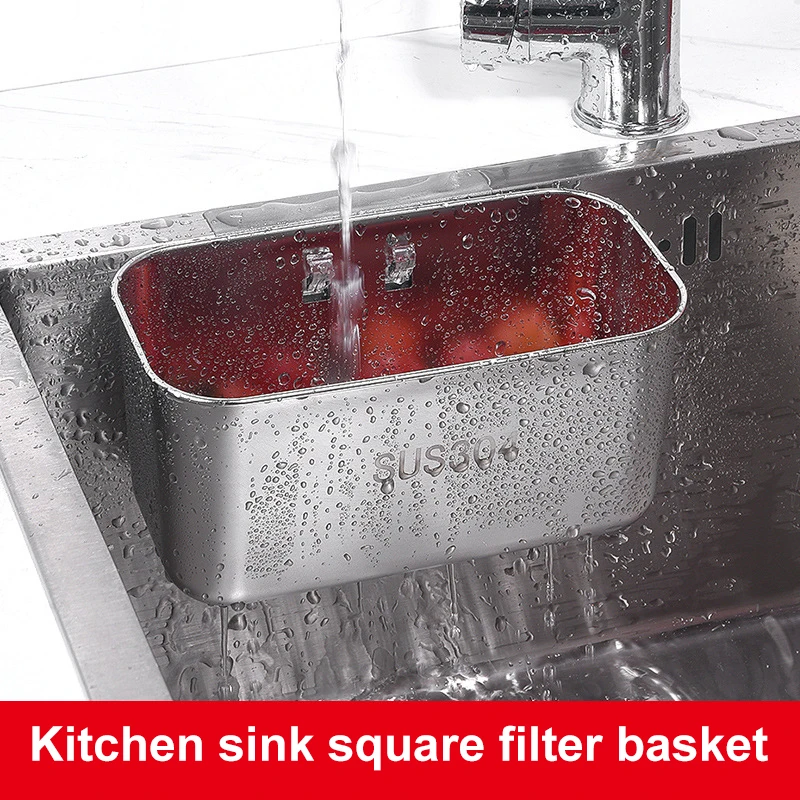 Kitchen Sink Drain Basket Filter Food Residue Shelf 304 Stainless Steel Home Drain Rack Leftovers Filter Sink Receiving Basket
Kitchen Sink Drain Basket Filter Food Residue Shelf 304 Stainless Steel Home Drain Rack Leftovers Filter Sink Receiving Basket