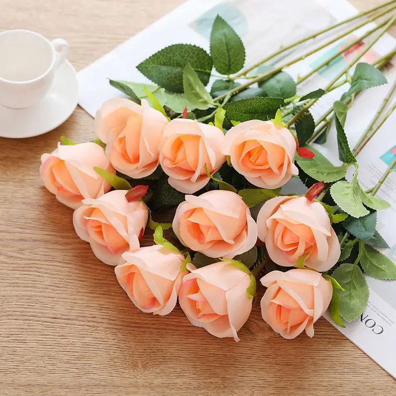 5PCS Rose Artificial Flower Real Touch Artificial Bouquet Fake Flower for Wedding Decoration Flowers Home Garen Decors Craft
5PCS Rose Artificial Flower Real Touch Artificial Bouquet Fake Flower for Wedding Decoration Flowers Home Garen Decors Craft