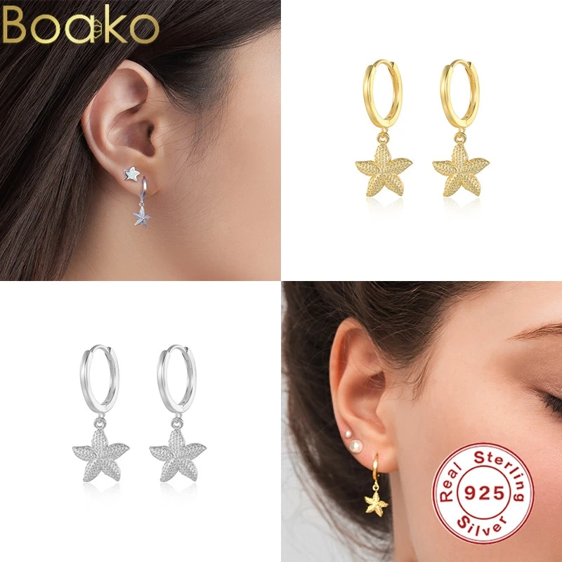 BOAKO Real 925 Sterling Silver Stars Zircon Piercing Huggies Earrings for Women Round Small Hoop Earrings INS 2021 Trend Jewelry
BOAKO Real 925 Sterling Silver Stars Zircon Piercing Huggies Earrings for Women Round Small Hoop Earrings INS 2021 Trend Jewelry