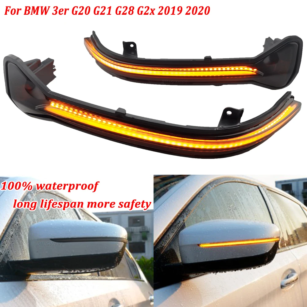2PCS For BMW 3er G20 G21 G28 G2x 2019 2020 LED Dynamic Blinker Sequential Indicator Turn Signal Light Side Rear View Mirror Lamp
2PCS For BMW 3er G20 G21 G28 G2x 2019 2020 LED Dynamic Blinker Sequential Indicator Turn Signal Light Side Rear View Mirror Lamp