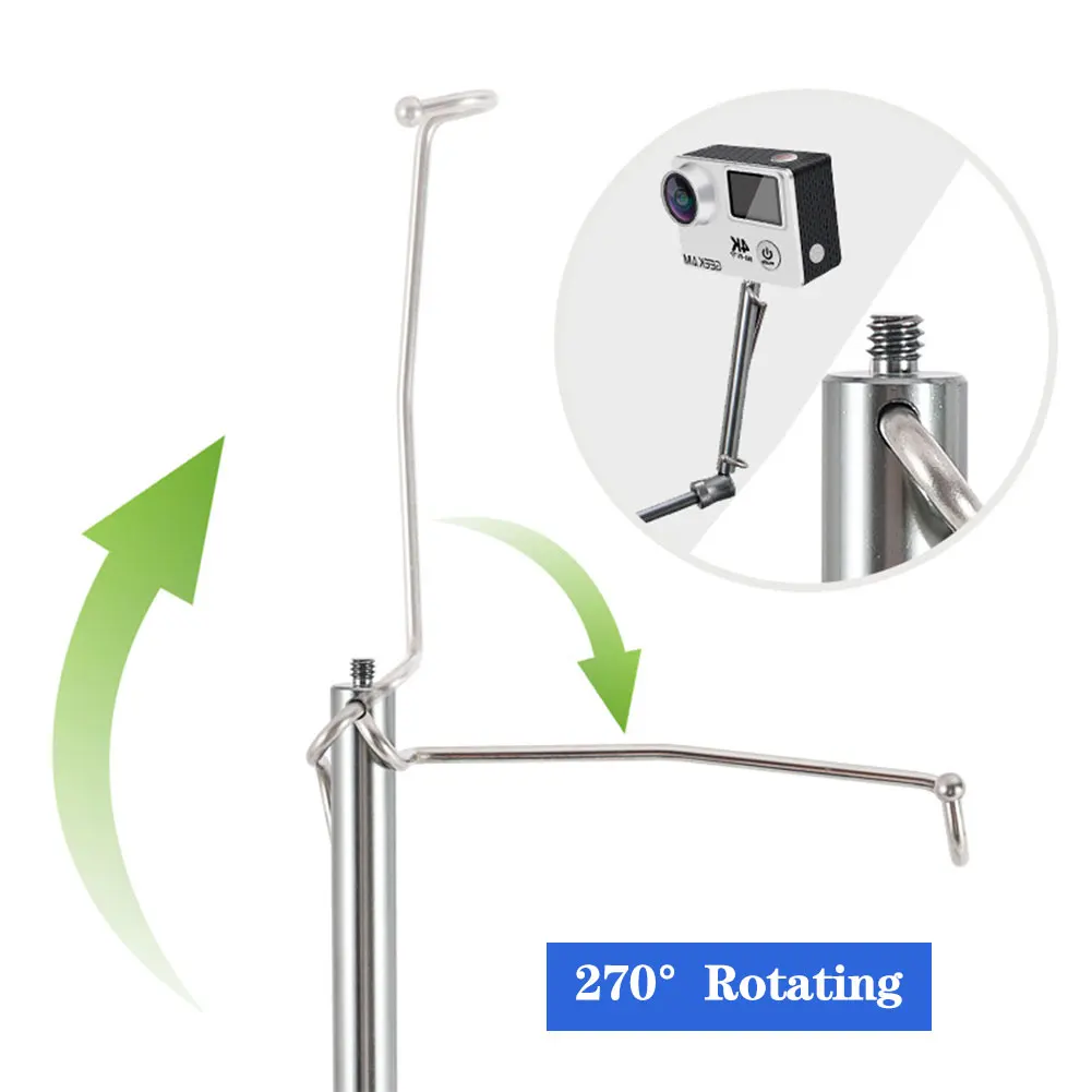 Outdoor Aluminum alloy lamp holder portable folding hanging multi-functional sport camera selfie stick camping tent light holder
Outdoor Aluminum alloy lamp holder portable folding hanging multi-functional sport camera selfie stick camping tent light holder