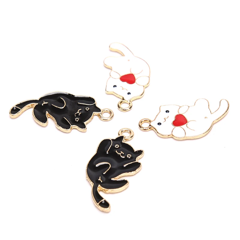 10pcs Enamel Cat Charm For Jewelry Making Charm Bracelet Charms DIY Findings Necklace Pendant Fashion 
10pcs Enamel Cat Charm For Jewelry Making Charm Bracelet Charms DIY Findings Necklace Pendant Fashion
