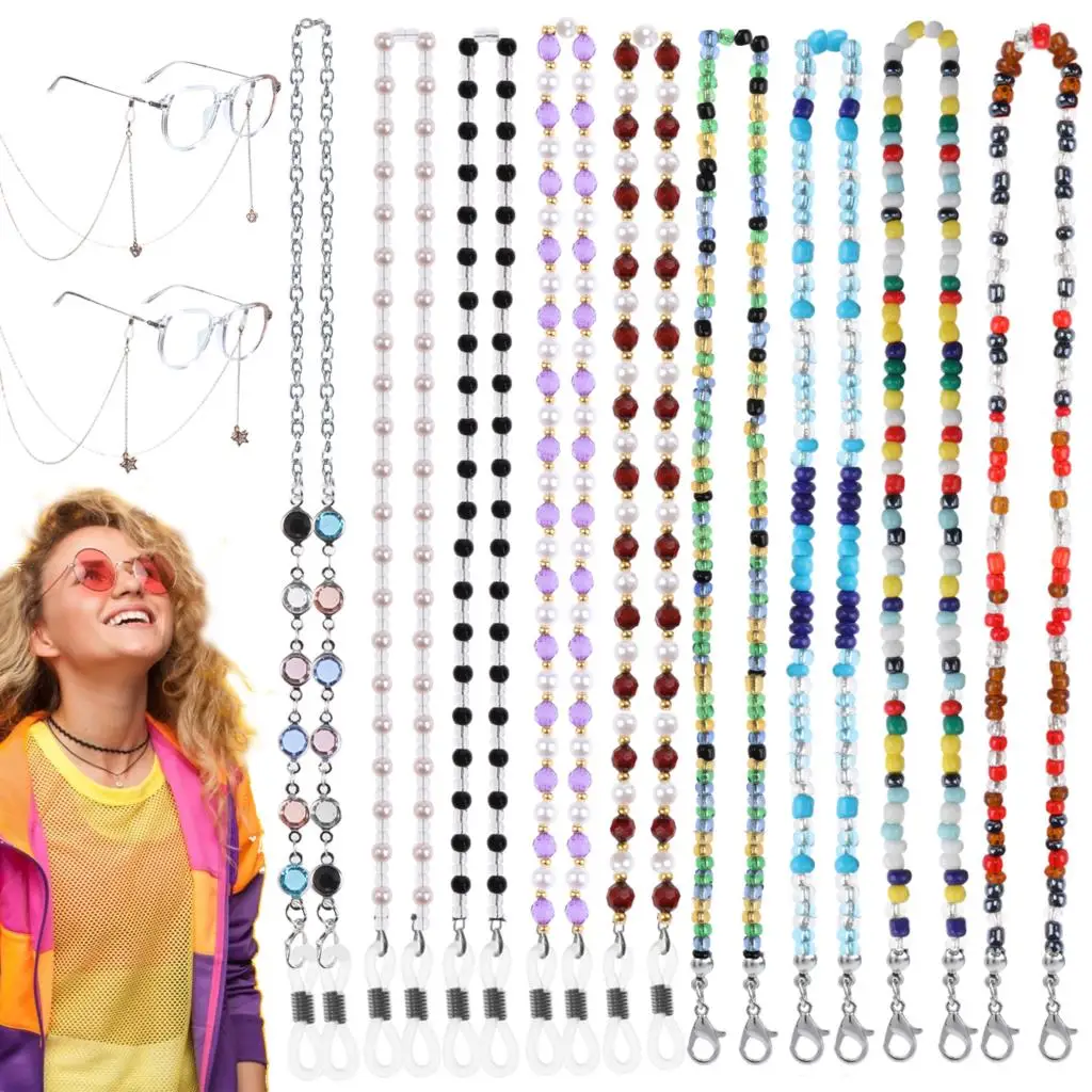 Colored Mask Strap Beaded Glasses Chains Women Face Mask Lanyard Anti Slip Women's Neck Chain For Eyeglass Sunglasses
Colored Mask Strap Beaded Glasses Chains Women Face Mask Lanyard Anti Slip Women's Neck Chain For Eyeglass Sunglasses
