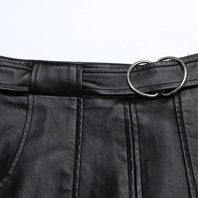 2021 Korean Slim Belt PU Leather Skirt Female Plus Size M-4XL Faux Leather Autumn Winter Black High Waist Skirts Womens OL Style 
2021 Korean Slim Belt PU Leather Skirt Female Plus Size M-4XL Faux Leather Autumn Winter Black High Waist Skirts Womens OL Style