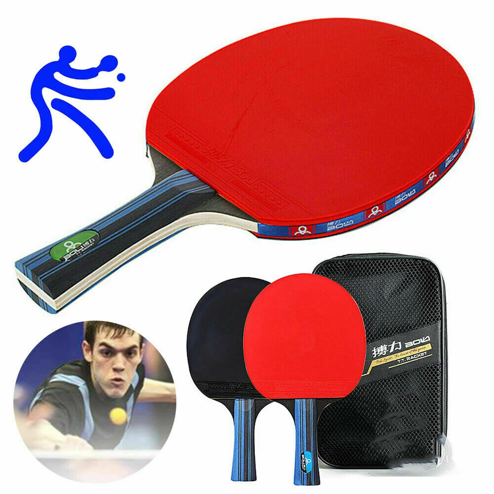 2pcs/lot RubberTable Tennis Racket Short Long Handle Carbon Blade Rubber With Double Face Pimples In Ping Pong Rackets With Case 
2pcs/lot RubberTable Tennis Racket Short Long Handle Carbon Blade Rubber With Double Face Pimples In Ping Pong Rackets With Case