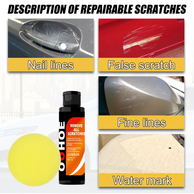 Repair Remover Brighten Gloss With Cleaning Sponge Care Maintenance Remover 30ml Car Scratch Remover Quick Fixing Scratch
Repair Remover Brighten Gloss With Cleaning Sponge Care Maintenance Remover 30ml Car Scratch Remover Quick Fixing Scratch
