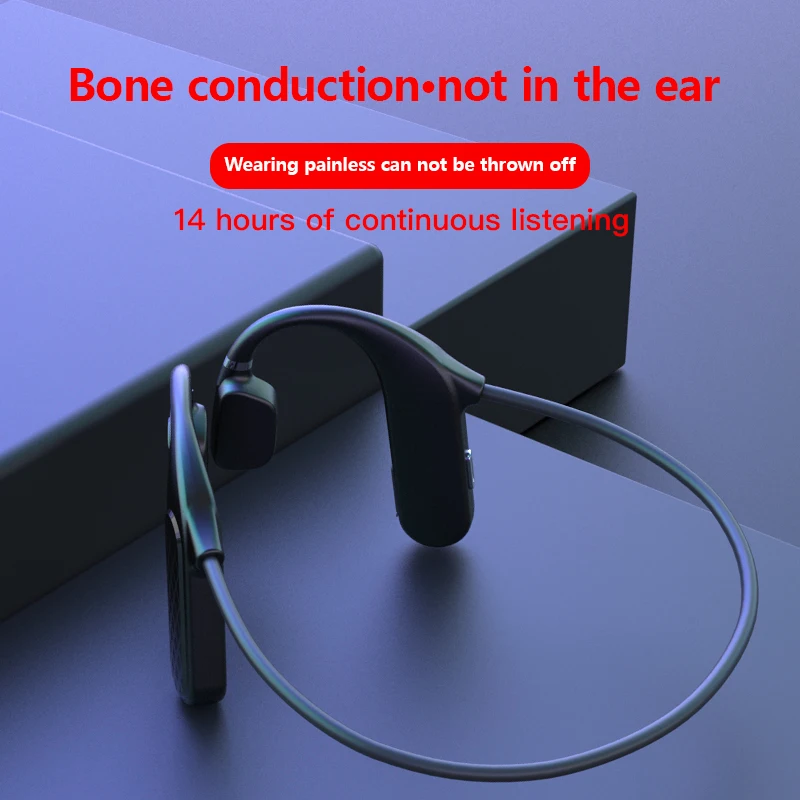 Bone Conduction Headphones Bluetooth-compatible Wireless Sports Earphone IPX5 Headset Stereo Hands-free With Mic For Running
Bone Conduction Headphones Bluetooth-compatible Wireless Sports Earphone IPX5 Headset Stereo Hands-free With Mic For Running