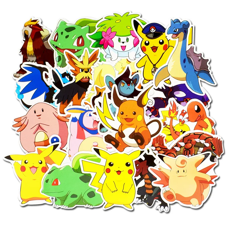 20PCS/Set Pokemon Anime Sticker Luggage Motorcycle Laptop Waterproof Pikachu Graffiti Stickers For Kids Birthday Gift
20PCS/Set Pokemon Anime Sticker Luggage Motorcycle Laptop Waterproof Pikachu Graffiti Stickers For Kids Birthday Gift