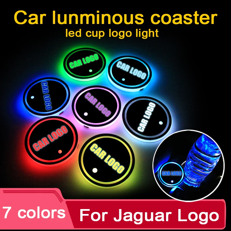 2PCS Led Car Cup Holder Coaster For Jaguar logo Light For xj xf xe f pace guitar e pace emblem x type alarm Accessories
2PCS Led Car Cup Holder Coaster For Jaguar logo Light For xj xf xe f pace guitar e pace emblem x type alarm Accessories