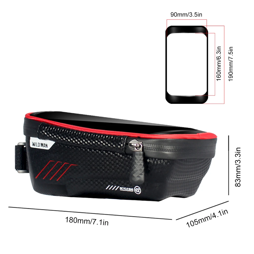 Bike Phone Bags with Touch Screen Phone Holder Case Waterproof Bicycle Front Frame Tube Mount Handlebar Bags Bike Bag Pack
Bike Phone Bags with Touch Screen Phone Holder Case Waterproof Bicycle Front Frame Tube Mount Handlebar Bags Bike Bag Pack