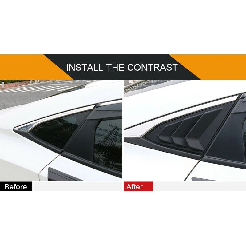for Honda Civic 2016-2019 Matt Black Rear Window Louvers Shutters Cover Trim
for Honda Civic 2016-2019 Matt Black Rear Window Louvers Shutters Cover Trim