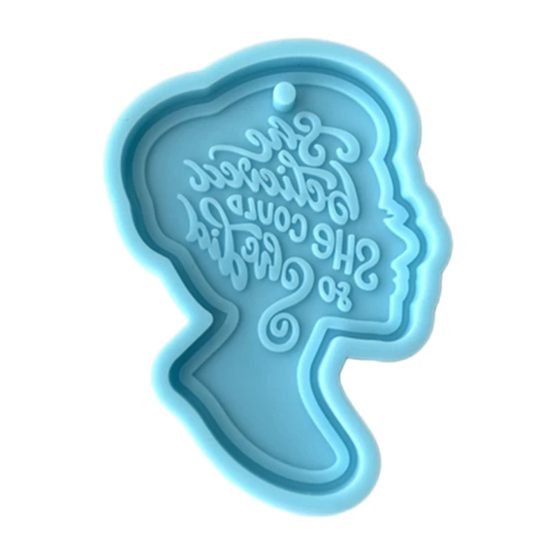 Super Glossy Women Head Epoxy Resin Mold Keychain Crafts Casting Silicone Mould F3MF
Super Glossy Women Head Epoxy Resin Mold Keychain Crafts Casting Silicone Mould F3MF