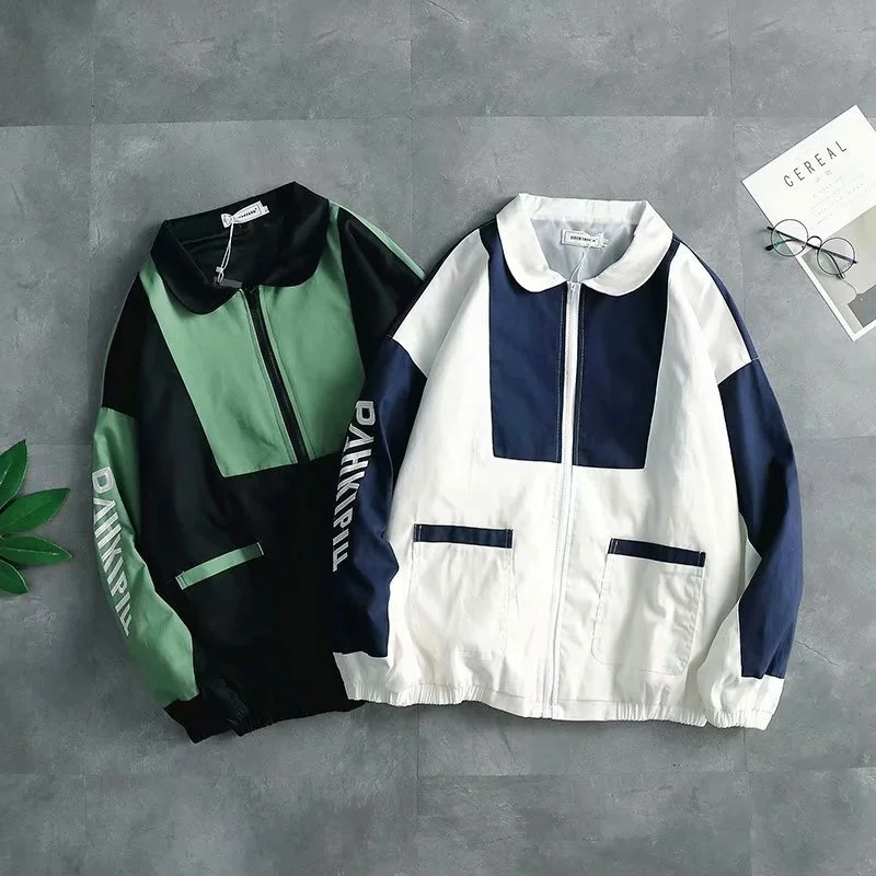 Loose jacket work coat men's spring and autumn student couple korean Embroidered Baseball Jacket hip hop style
Loose jacket work coat men's spring and autumn student couple korean Embroidered Baseball Jacket hip hop style