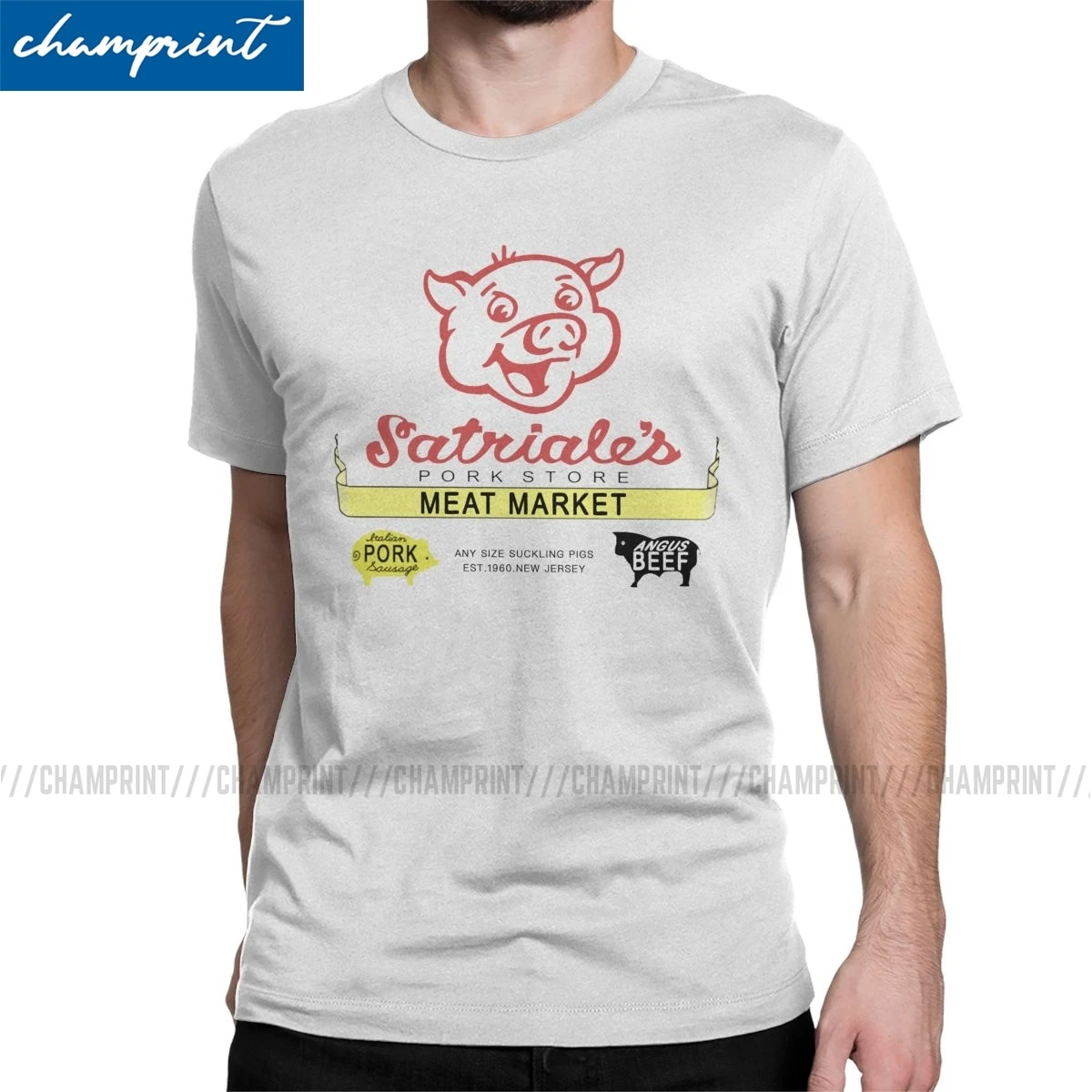 Satriale's Pork Store T-Shirts for Men The Sopranos Crime Drama Tv Series Novelty Tee Shirt Short Sleeve T Shirts Adult Clothes
Satriale's Pork Store T-Shirts for Men The Sopranos Crime Drama Tv Series Novelty Tee Shirt Short Sleeve T Shirts Adult Clothes