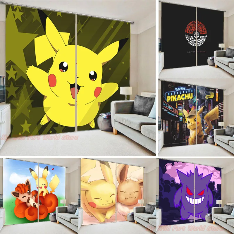 Pokemon Window Curtain Pikachu Curtain Kid Bedroom 3D Cartoon Anime Figure Curtain Hanging Living Room Office Home Decor Gift
Pokemon Window Curtain Pikachu Curtain Kid Bedroom 3D Cartoon Anime Figure Curtain Hanging Living Room Office Home Decor Gift