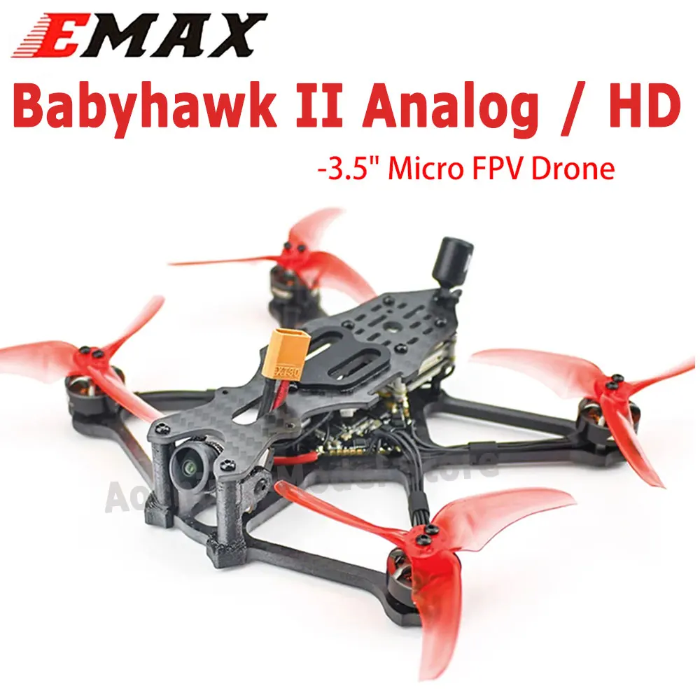Emax Babyhawk II HD - 3.5" Micro DJI FPV Drone Caddx Vista HD Polar Camera / Analog TBS UNIFY PRO32 NANO 5G8 V1.1 RunCam Racer 5
Emax Babyhawk II HD - 3.5" Micro DJI FPV Drone Caddx Vista HD Polar Camera / Analog TBS UNIFY PRO32 NANO 5G8 V1.1 RunCam Racer 5