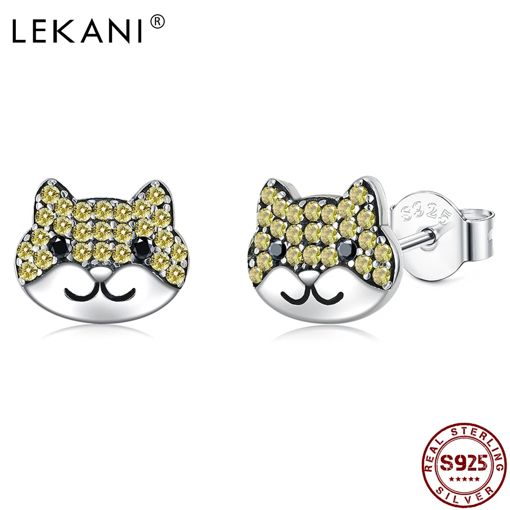 LEKANI Cute Dog 925 Sterling Silver Stud Earrings For Women & Girls Cubic Zirconia Earring Birthday Gift Fine Jewelry Recommend
LEKANI Cute Dog 925 Sterling Silver Stud Earrings For Women & Girls Cubic Zirconia Earring Birthday Gift Fine Jewelry Recommend