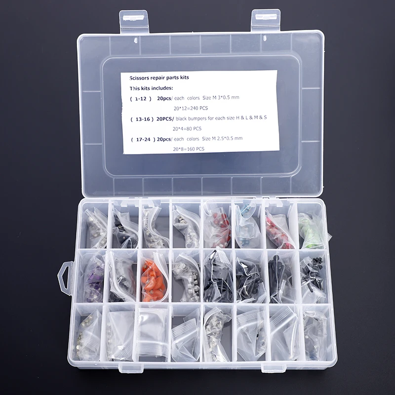 480pcs/box All Sizes Kinds of Scissor silencer Bumpers Repair Kit Hairdressing Accessory Salon Parts | Красота и здоровье