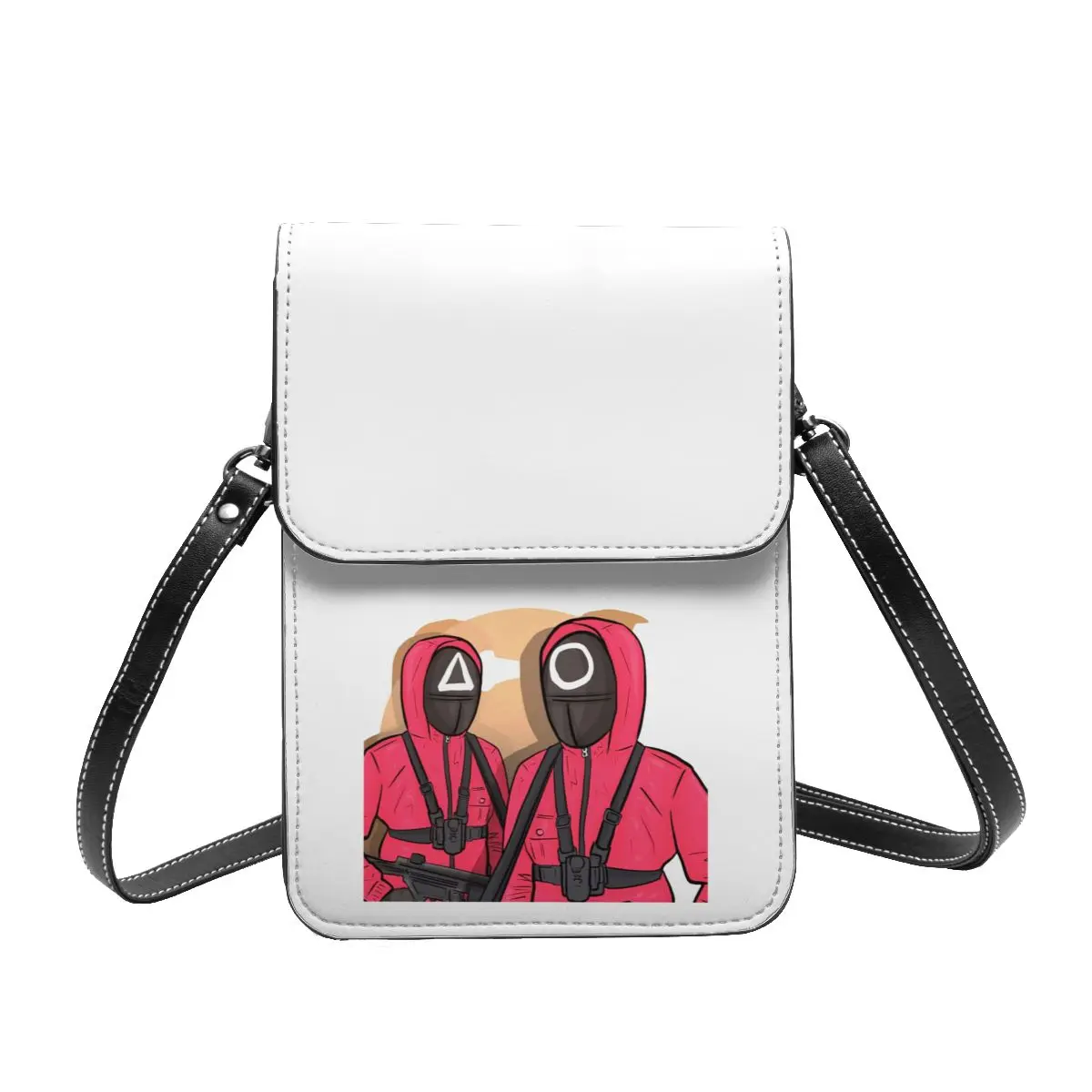 Squid Game Shoulder Bag Pink Soldiers K Drama Business Woman Mobile Phone Bag Gifts Funny Leather Bags
Squid Game Shoulder Bag Pink Soldiers K Drama Business Woman Mobile Phone Bag Gifts Funny Leather Bags