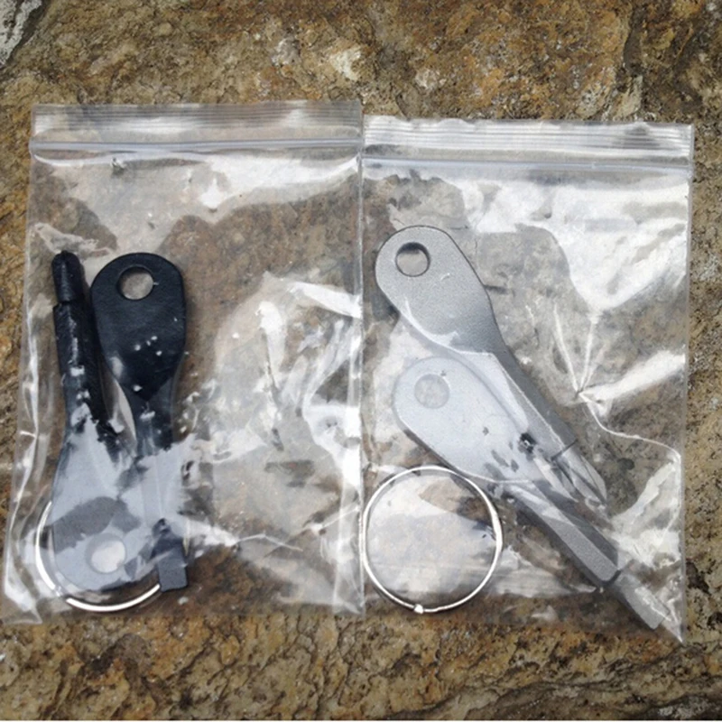 Stainless Steel Mini EDC Multifunction Screwdriver Key Shape Slotted Screwdrivers Keychain Pocket Repair Tool | Спорт и развлечения