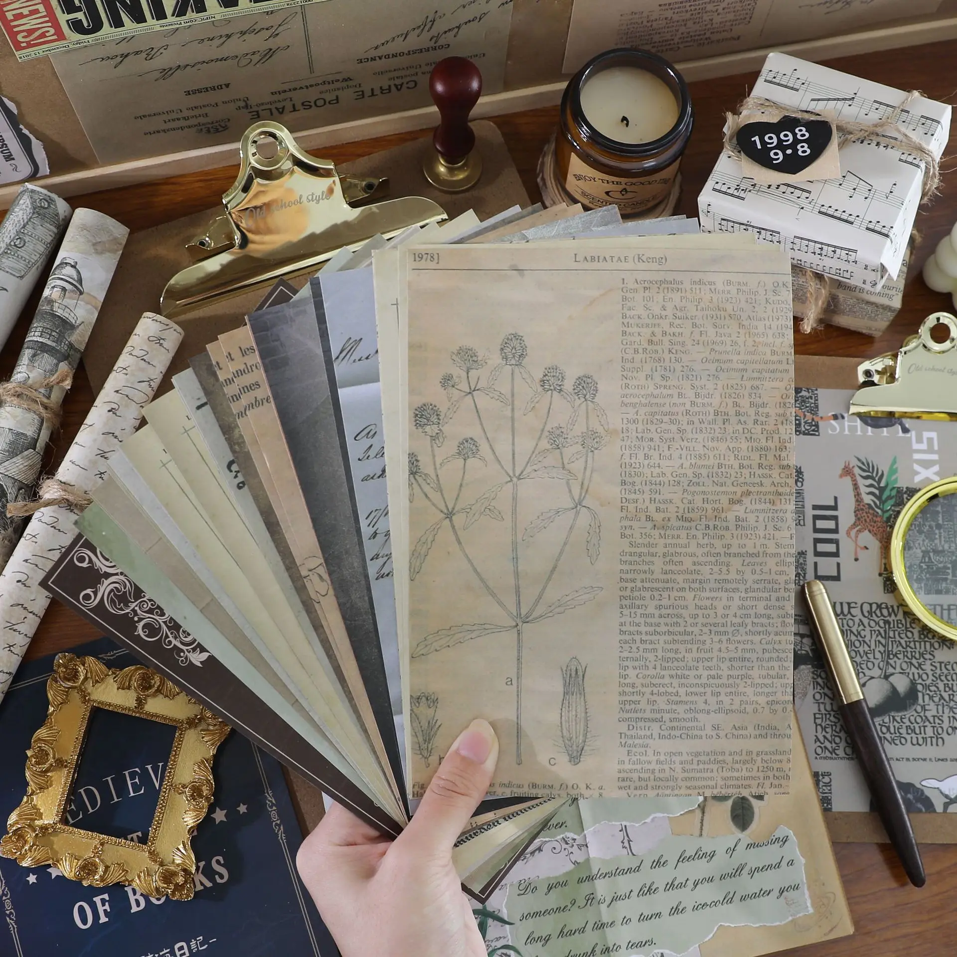 30 Sheets Vintage Past Events Voyage Diary Music Melody Letters Material Paper for Scrapboking DIY Crafts Collage Planners
30 Sheets Vintage Past Events Voyage Diary Music Melody Letters Material Paper for Scrapboking DIY Crafts Collage Planners