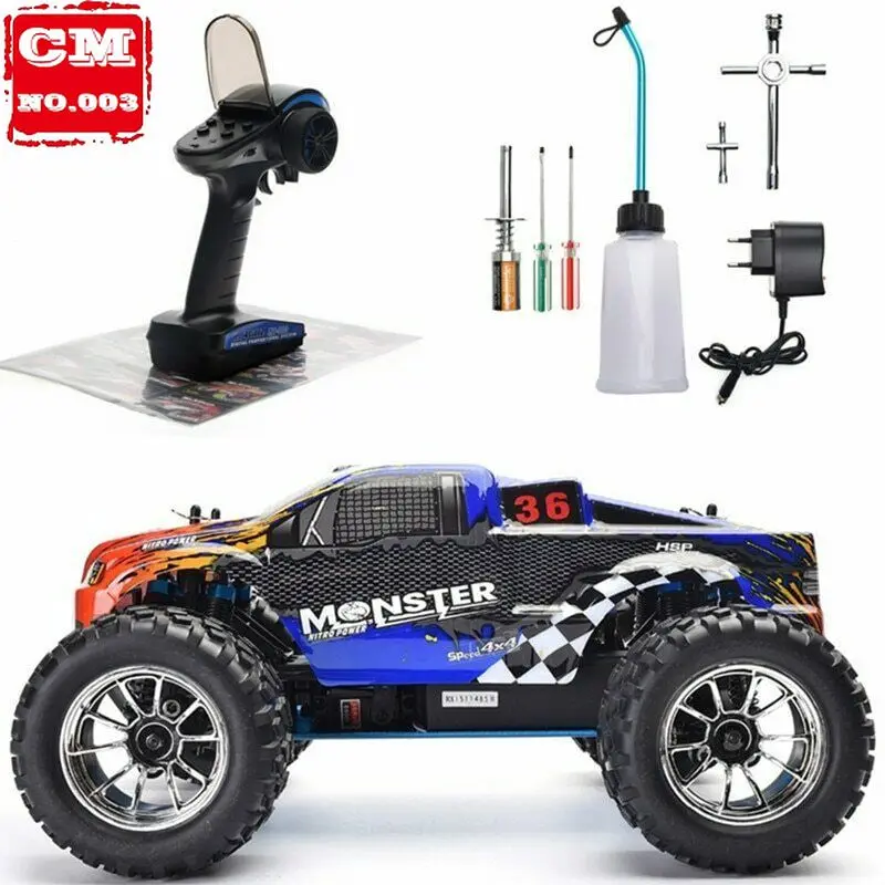 RC Car 1:10 Scale Two Speed Off Road Monster Truck Nitro Gas Power 4wd Remote Control Car High Speed Hobby Racing RC Vehicle
RC Car 1:10 Scale Two Speed Off Road Monster Truck Nitro Gas Power 4wd Remote Control Car High Speed Hobby Racing RC Vehicle