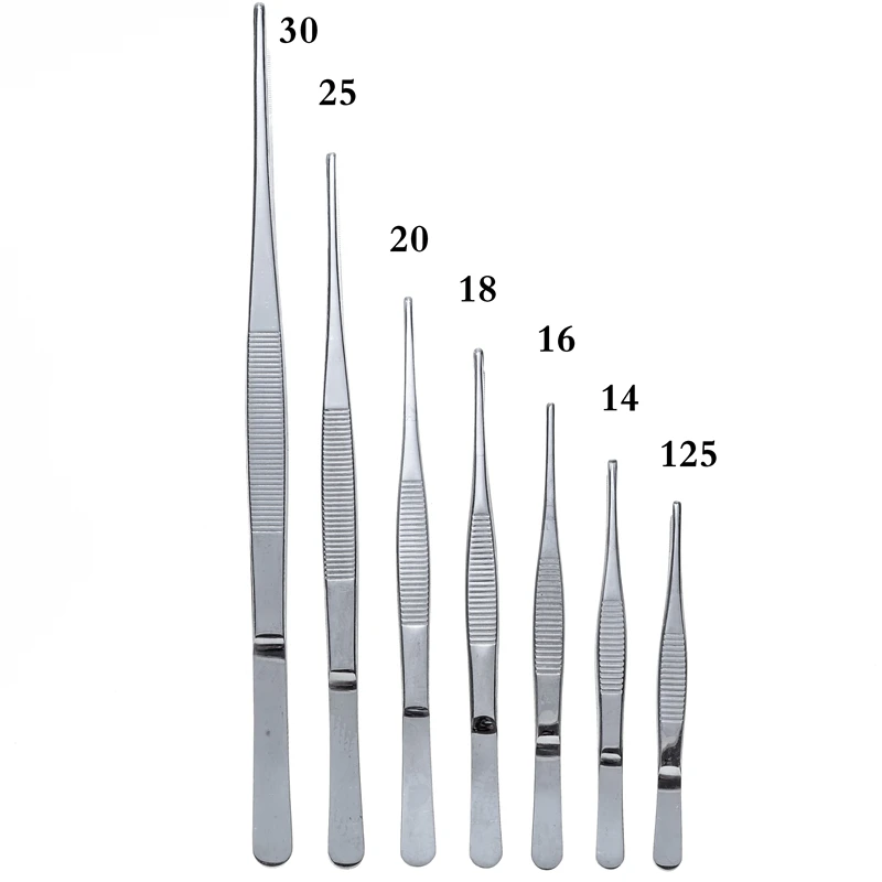 12.5cm-30cm Stainless Steel Tweezers Anti-Iodine Medical Long Straight Forceps Straight Head Elbow Medical Repair Tools
12.5cm-30cm Stainless Steel Tweezers Anti-Iodine Medical Long Straight Forceps Straight Head Elbow Medical Repair Tools
