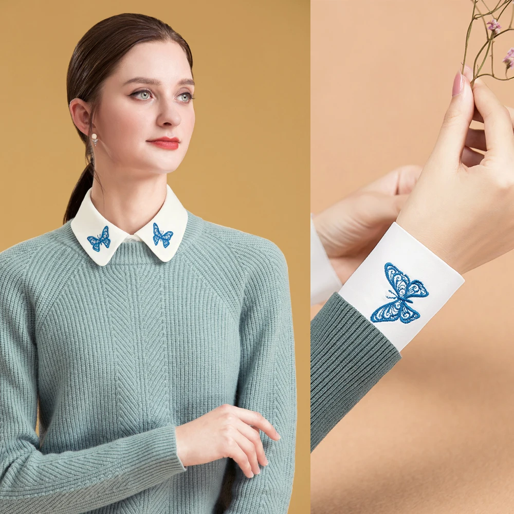 Detachable Collars And Sleeves Peter Pan False Faux Fake Collar Women All Match White Collared Shirt Womens Tops And Blouses
Detachable Collars And Sleeves Peter Pan False Faux Fake Collar Women All Match White Collared Shirt Womens Tops And Blouses