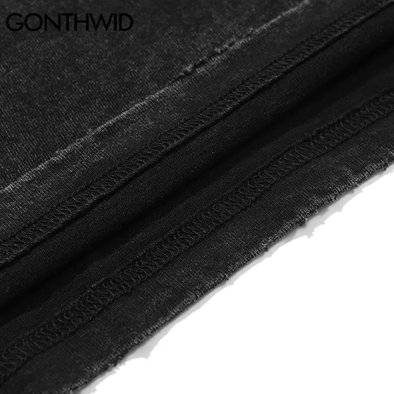 GONTHWID Tshirts Streetwear Hip Hop Vintage Lightning Eagle Print Distressed Tees Shirts Fashion Punk Rock Gothic Cotton Top
GONTHWID Tshirts Streetwear Hip Hop Vintage Lightning Eagle Print Distressed Tees Shirts Fashion Punk Rock Gothic Cotton Top