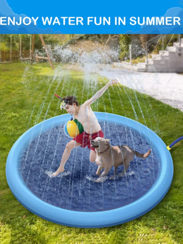 Summer Outdoor Water Toys Pet Sprinkler Splash Pad Play Mat Sprinkler Pool Inflatable Water Toys For Dog Babies Toddlers
Summer Outdoor Water Toys Pet Sprinkler Splash Pad Play Mat Sprinkler Pool Inflatable Water Toys For Dog Babies Toddlers