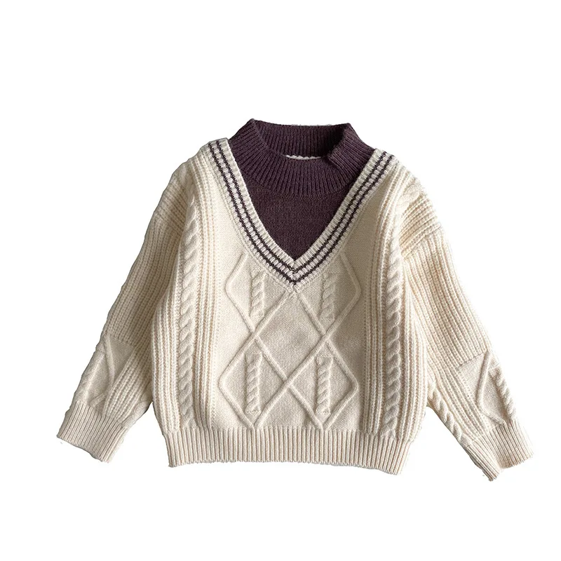 Зимний теплый свитер с круглым вырезом для мальчиков и девочек, школьный детский свитер, одежда в Корейском стиле, детский вязаный кардиган, рождественские свитера, верхняя одежда
Зимний теплый свитер с круглым вырезом для мальчиков и девочек, школьный детский свитер, одежда в Корейском стиле, детский вязаный кардиган, рождественские свитера, верхняя одежда