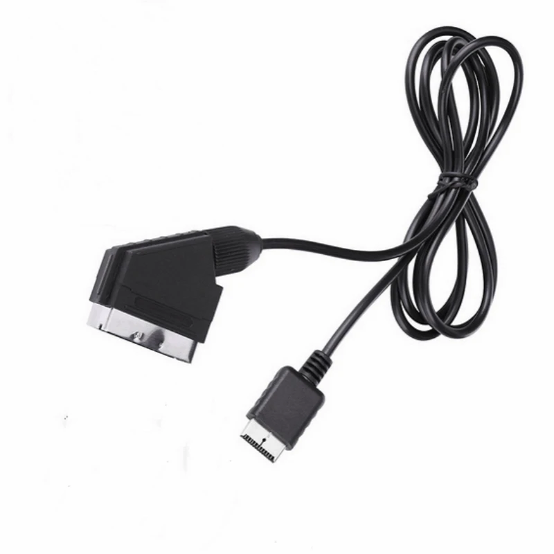 Кабель TV 1 8 м для PS2 RGB SCART Cable AV Lead Playstation PS1 PS3 игровая консоль длиной аксессуары и