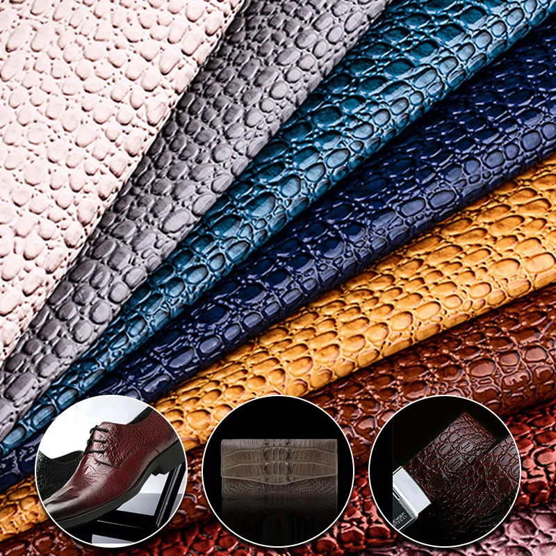 100*138cm Crocodile Grain Leather Fabric Synthetic Faux PU Leather For Making Shoes Bag Belts Sofa Clothes Upholstery DIY Craft
100*138cm Crocodile Grain Leather Fabric Synthetic Faux PU Leather For Making Shoes Bag Belts Sofa Clothes Upholstery DIY Craft