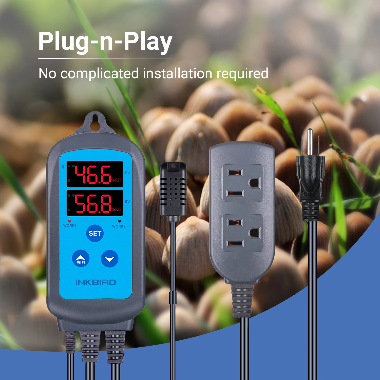 Inkbird LED Digital Hygrometer Humidity Regulator Indoor Outdoor Humidity Sensor Moisture Meter Gauge Instruments 10~99%RH Range
Inkbird LED Digital Hygrometer Humidity Regulator Indoor Outdoor Humidity Sensor Moisture Meter Gauge Instruments 10~99%RH Range