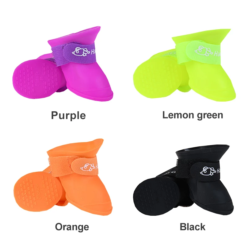Candy Color Pet Dog Rain Shoes Soft Rubber Waterproof Dog Cat Shoes For Small Medium Dogs Fashion Non Slip Pets Product 4PCS Set
Candy Color Pet Dog Rain Shoes Soft Rubber Waterproof Dog Cat Shoes For Small Medium Dogs Fashion Non Slip Pets Product 4PCS Set