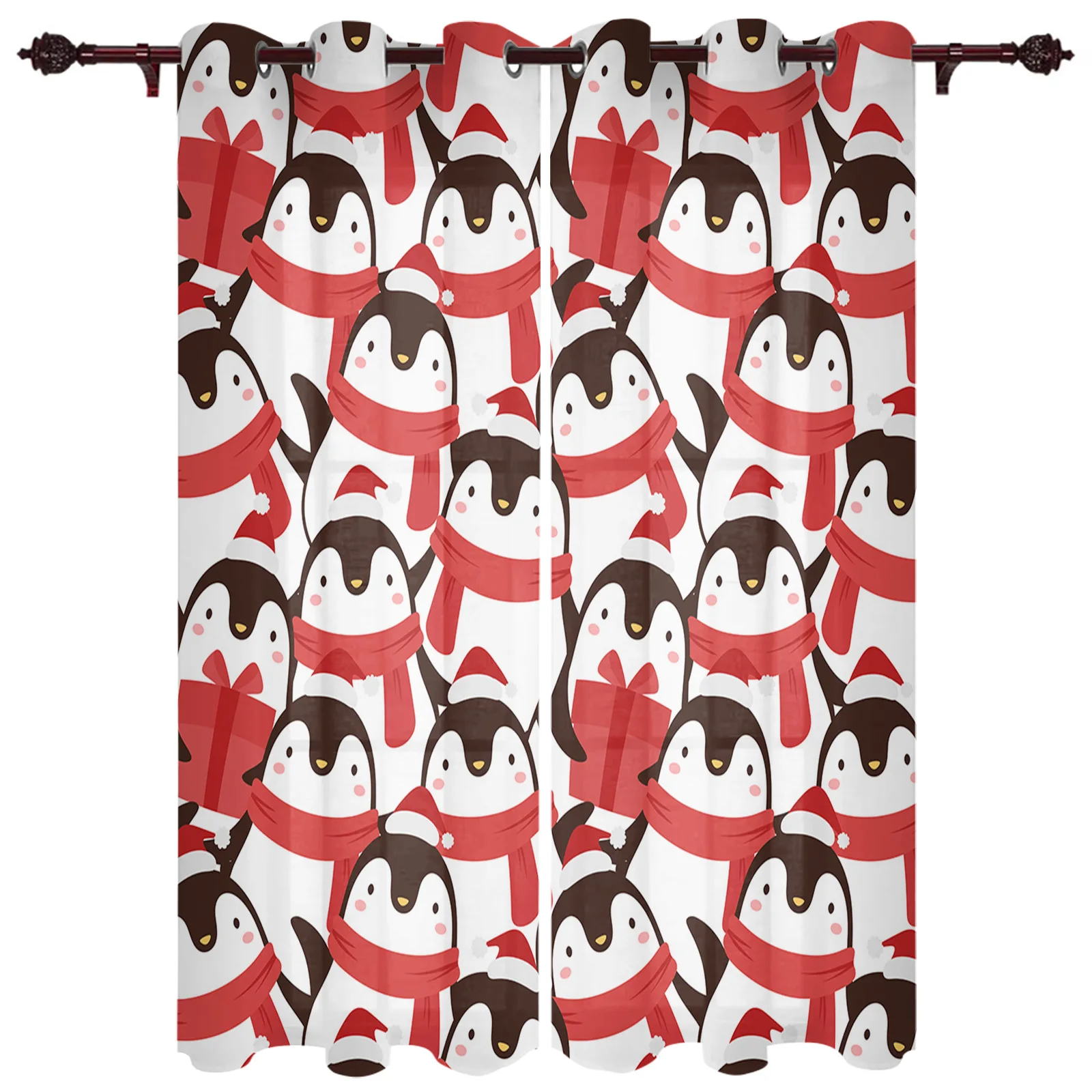 Christmas Penguin Cartoon Window Curtains for Bedroom Home Decor Kitchen Drapes Christmas Living Room Curtains
Christmas Penguin Cartoon Window Curtains for Bedroom Home Decor Kitchen Drapes Christmas Living Room Curtains