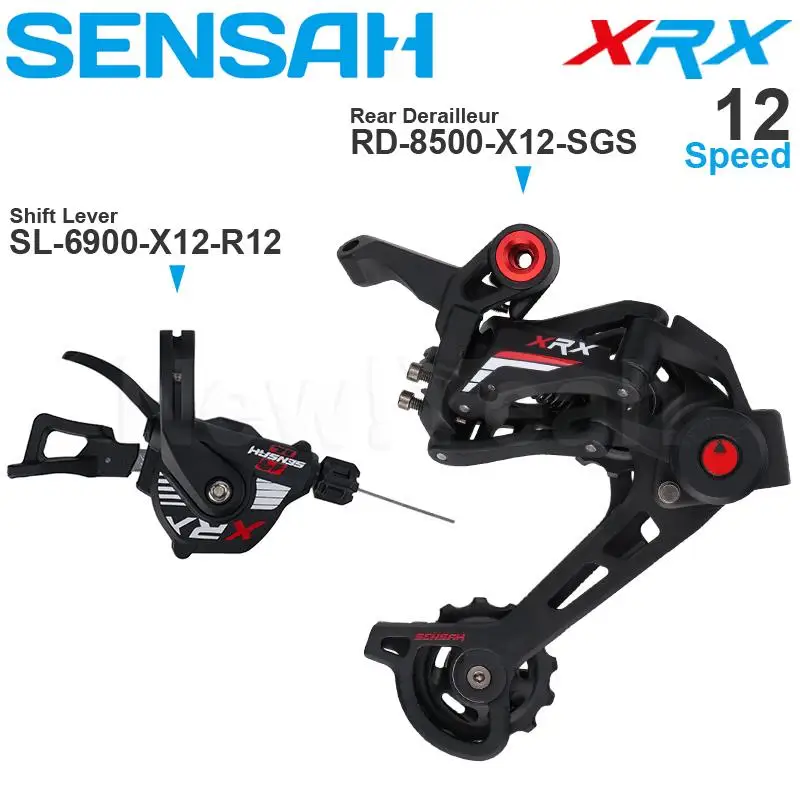 SENSAH XRX 12speed MTB Groupset include Right Shifter and Rear Derailleur Long Cage Max. sprocket 52T Original
SENSAH XRX 12speed MTB Groupset include Right Shifter and Rear Derailleur Long Cage Max. sprocket 52T Original